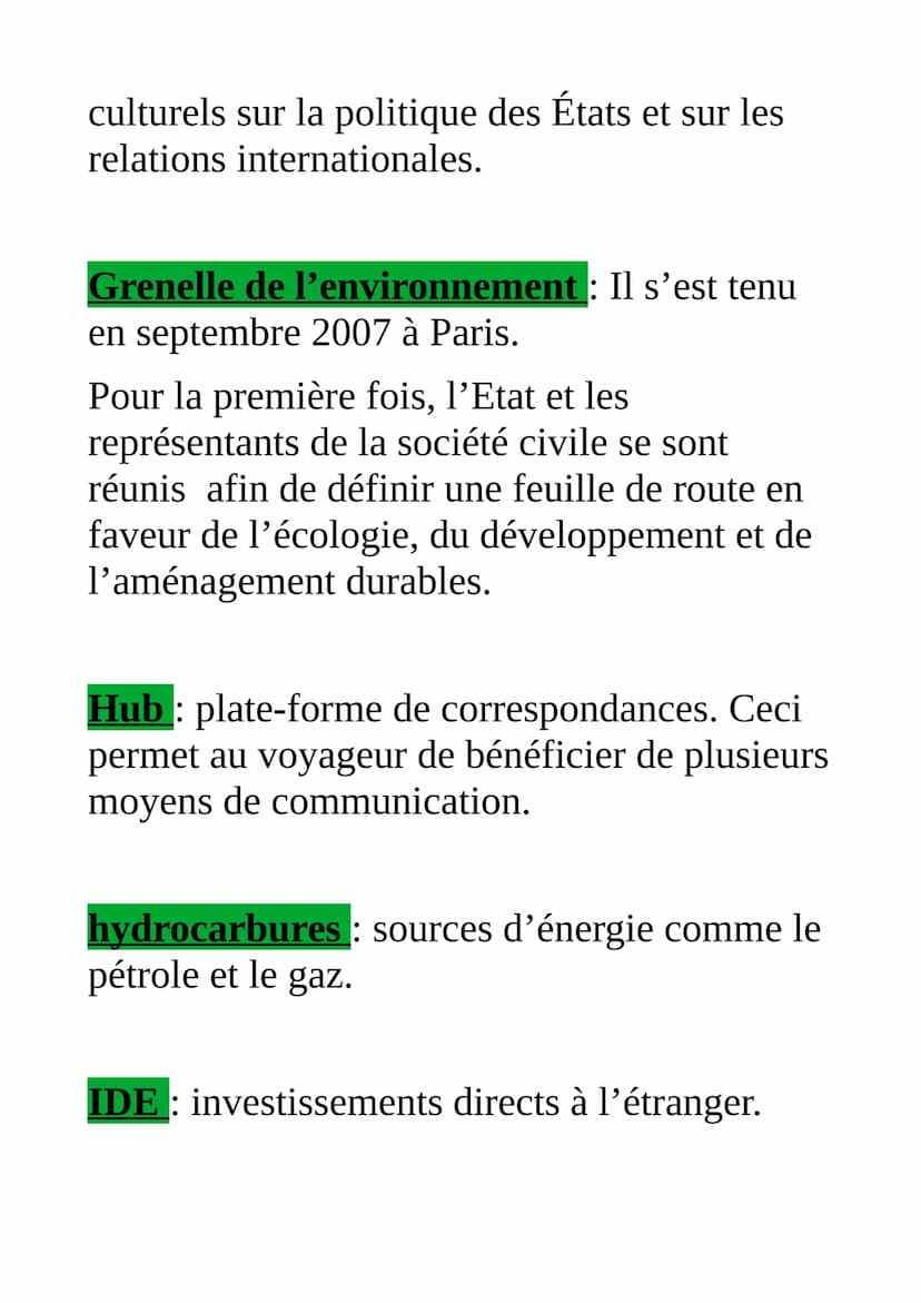 Définitions essentielles en
géographie (pour le bac)
Accroissement naturel : solde des naissances
et des décès par an pour 1000 habitants.
A