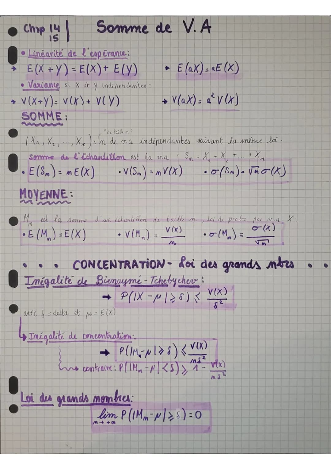 Somme de variables aléatoires