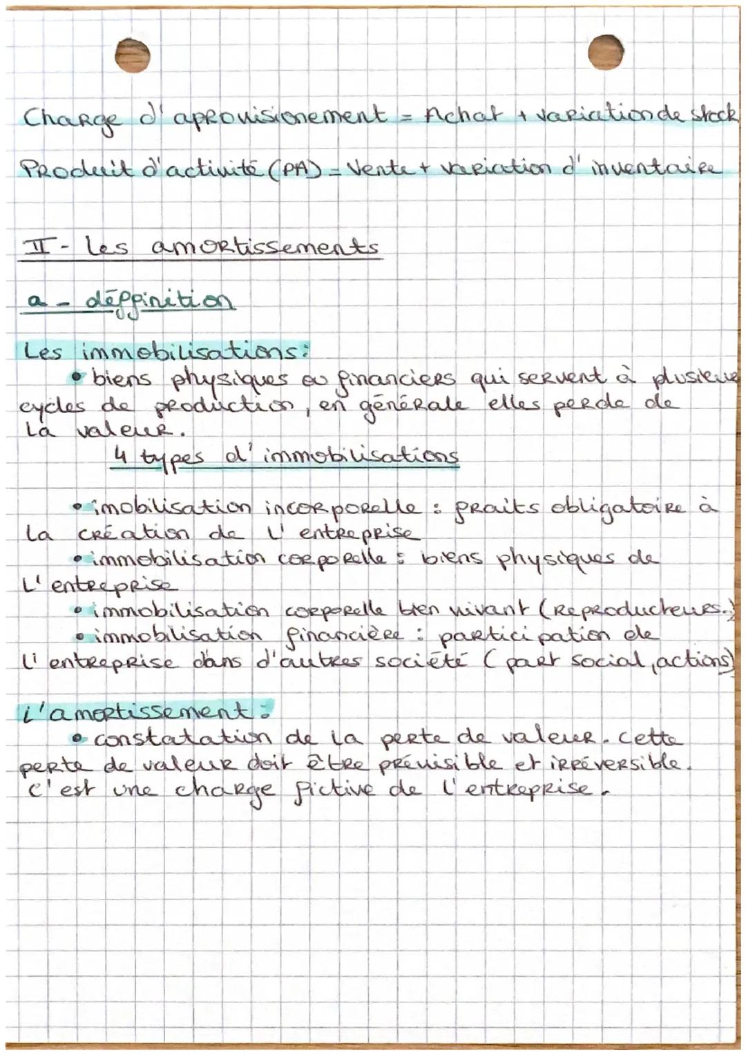 comptabilité •
Chapitre 4: Les operations comptables de
clôture d'exercice
La cloture d'exercice
• permet d'évaluer la performance de l'entr