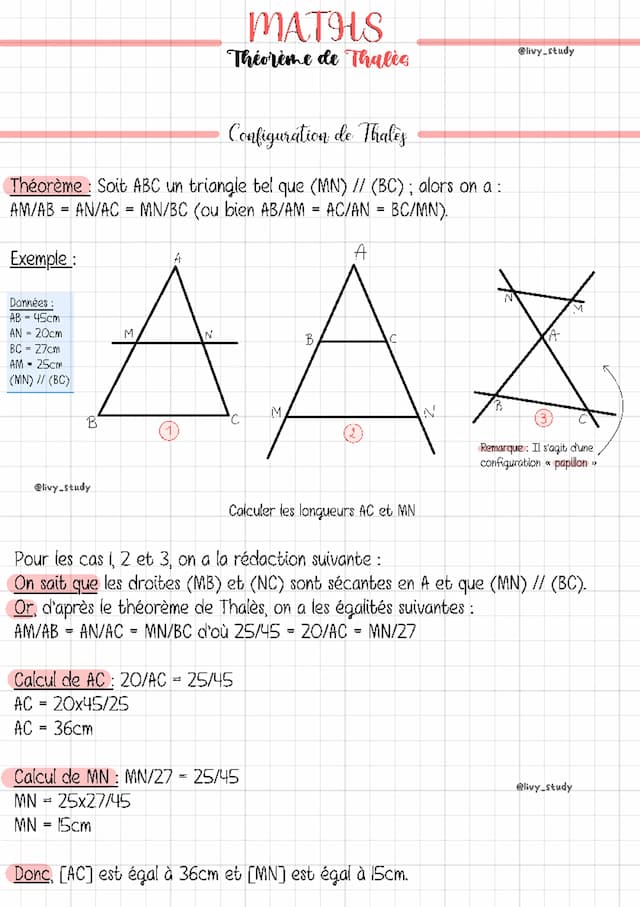 Know Brevet Maths : Théorème de Thalès  thumbnail