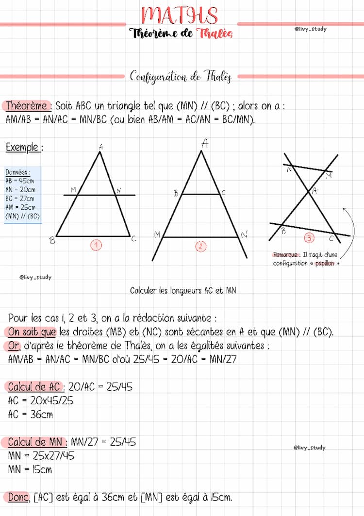 Know Brevet Maths : Théorème de Thalès  thumbnail