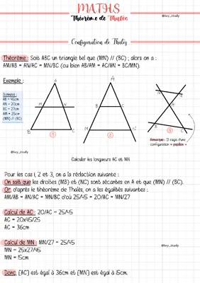 Know Brevet Maths : Théorème de Thalès  thumbnail