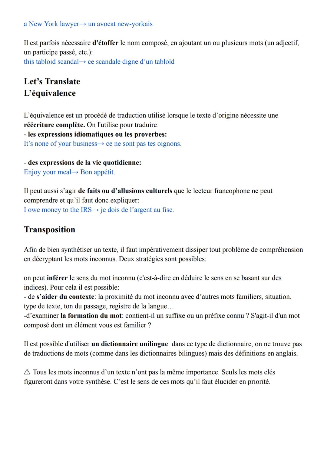 Let's Translate
Traduire la voix passive
L'emploi de la voix passive est plus courant en anglais qu'en français. Il n'est donc pas toujours
