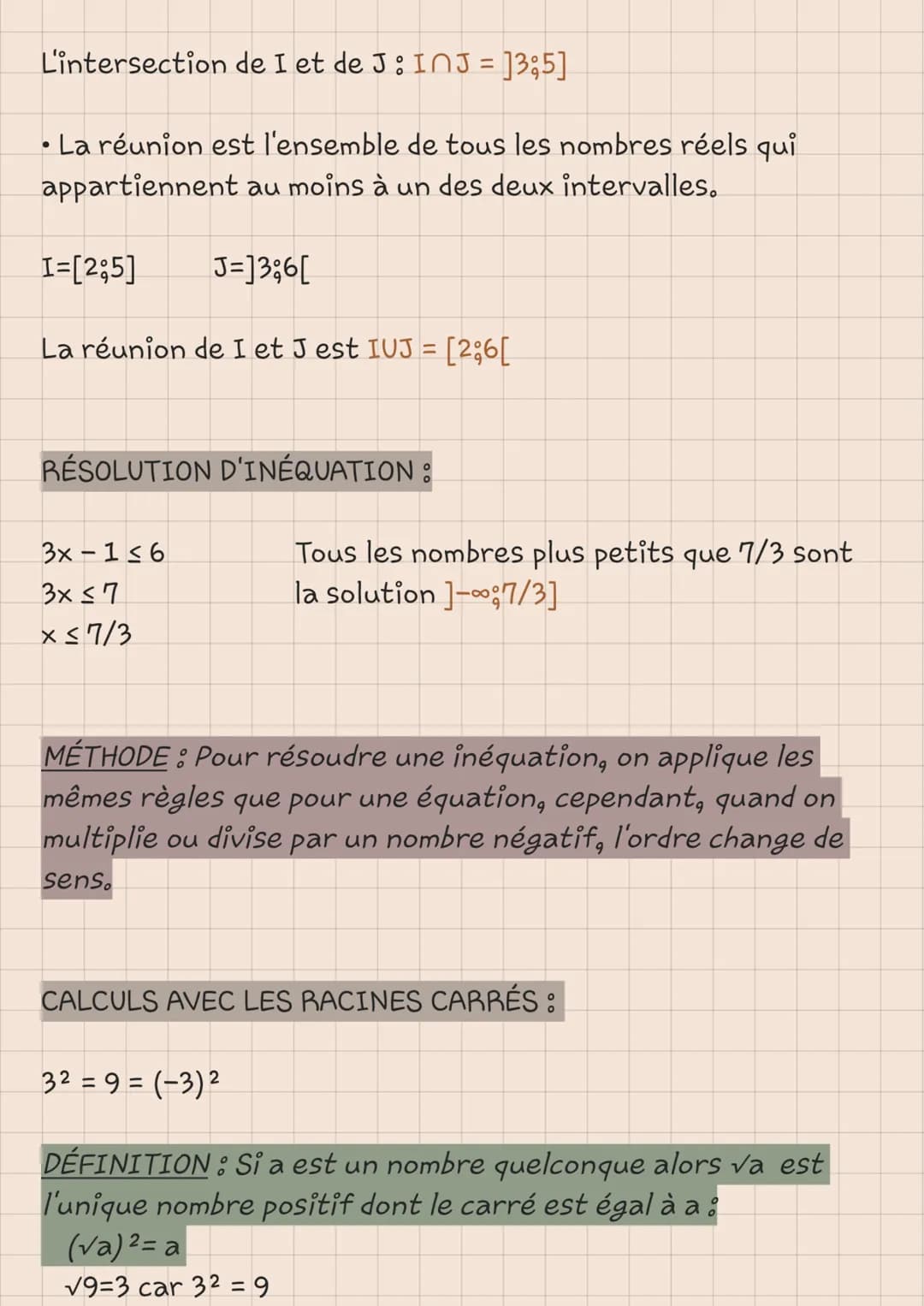LES ENSEMBLES DE NOMBRES :
-> Les entiers naturels (notés N): tous les entiers positifs
ou nuls.
-> Les entiers relatifs (notés Z): tous les