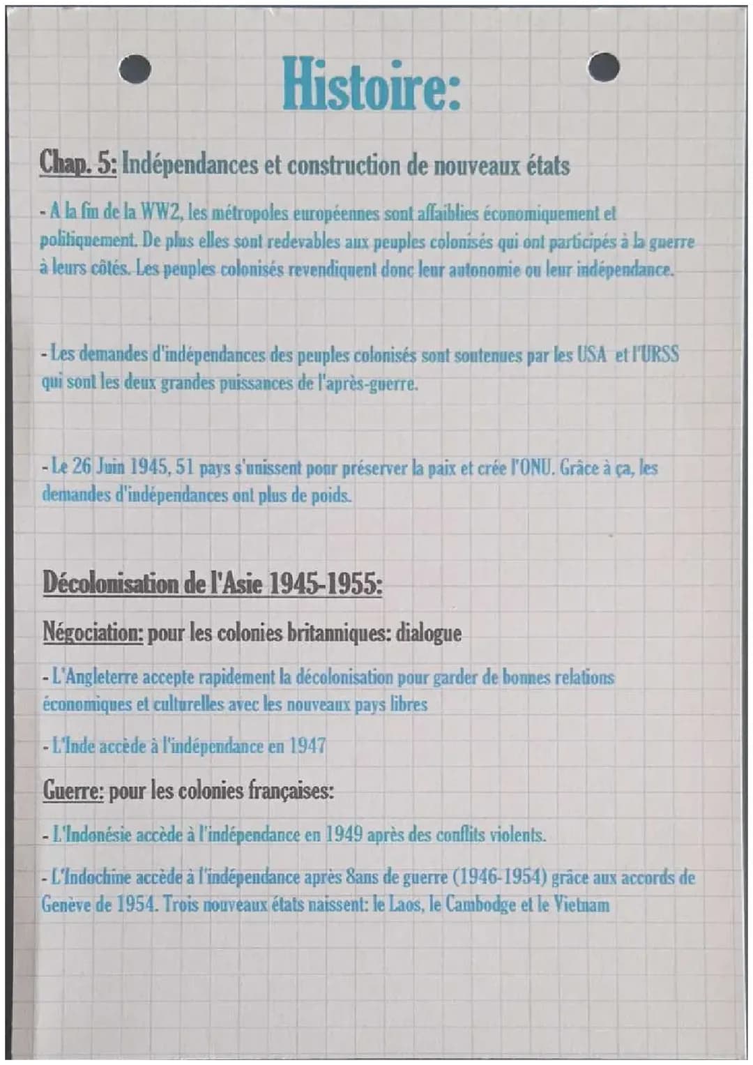 Indépendances et construction de nouveaux états