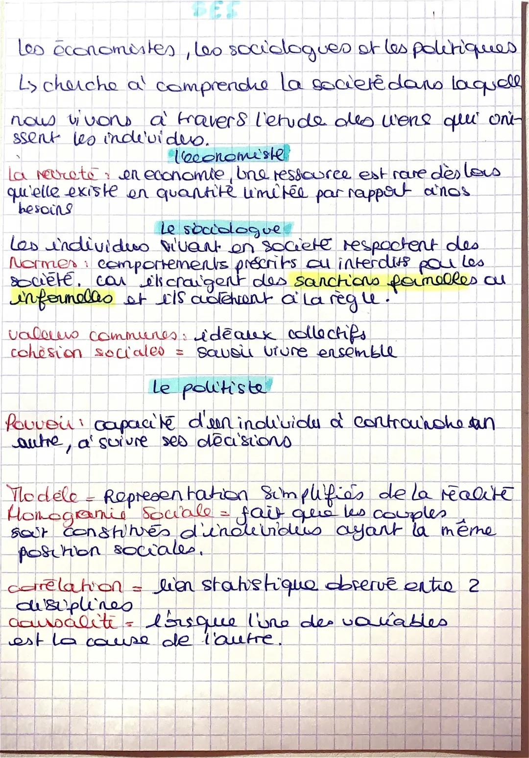 Les économistes, les sociologues et les politistes 