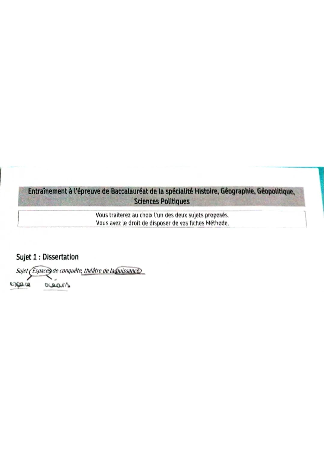 Comment faire une dissert en HGGSP ? Nouveaux espaces de conquête et puissance