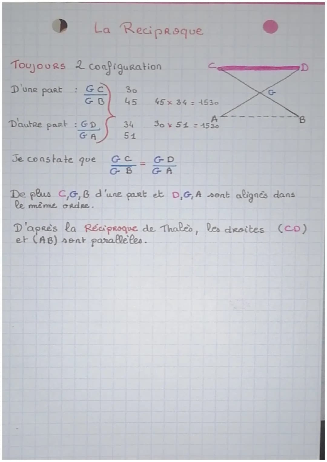 Sq 2: Thales
2 configurations
C
I
B
E
mede emboite
H
X
J
mode papillon
Rédaction:
Les droites (DB) et (EC) sont
sécante en A. Les droites (E