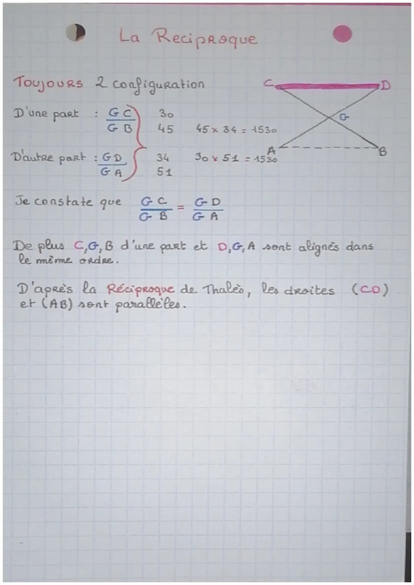 Sq 2: Thales
2 configurations
C
I
B
E
mede emboite
H
X
J
mode papillon
Rédaction:
Les droites (DB) et (EC) sont
sécante en A. Les droites (E