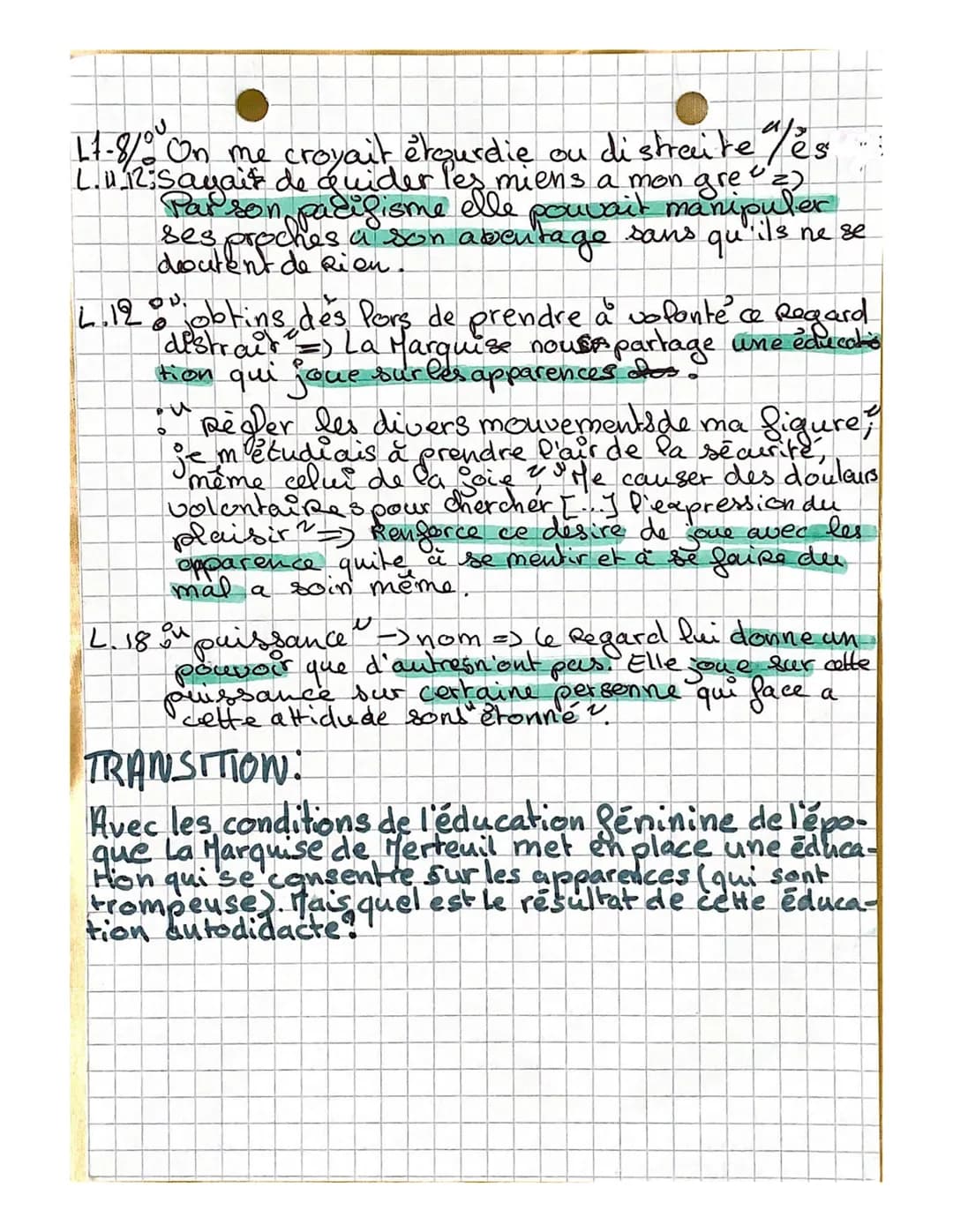 ANALYSE
LINEAIRE(Jes
liaisons dange-
Reuses. Choderlos de Lados_ "LettRe
81³).
INTRO:
La sociéte de la fin du 18 medle est partagée entre un