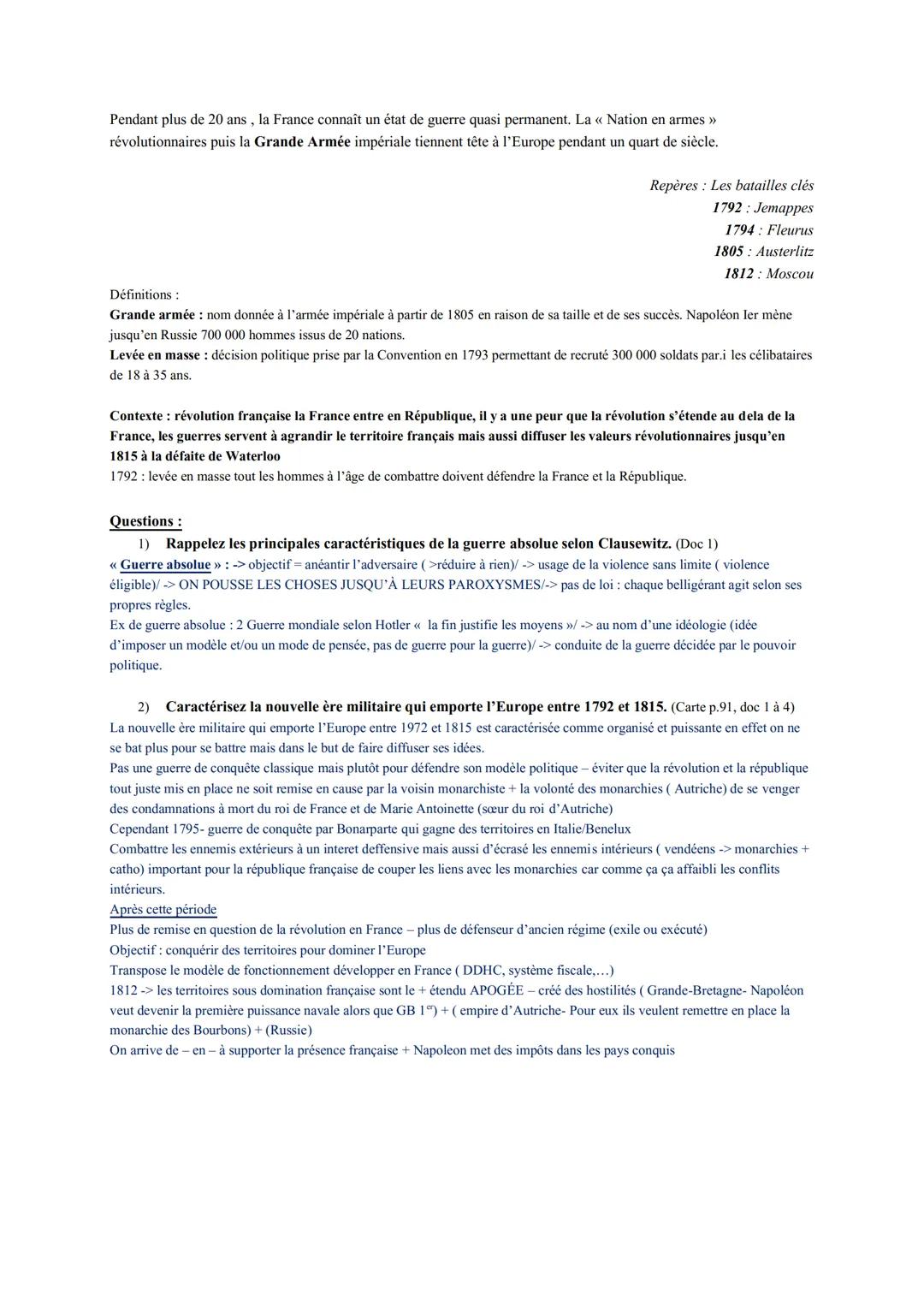 Thème 2 Faire la guerre, faire la paix : formes de conflits et modes de résolution.
Objectifs :
➜ Comprendre les logiques des affrontements 