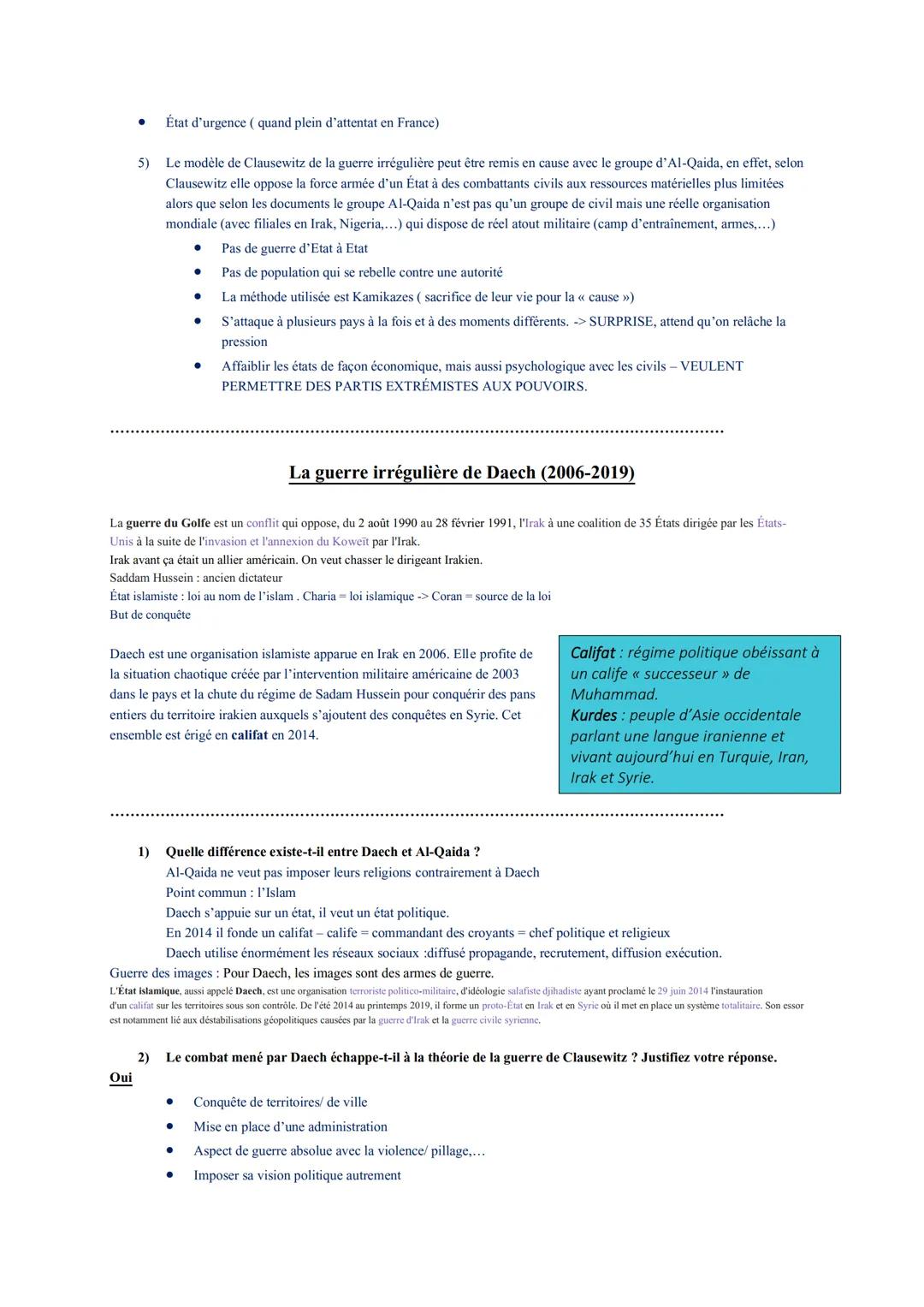 Thème 2 Faire la guerre, faire la paix : formes de conflits et modes de résolution.
Objectifs :
➜ Comprendre les logiques des affrontements 