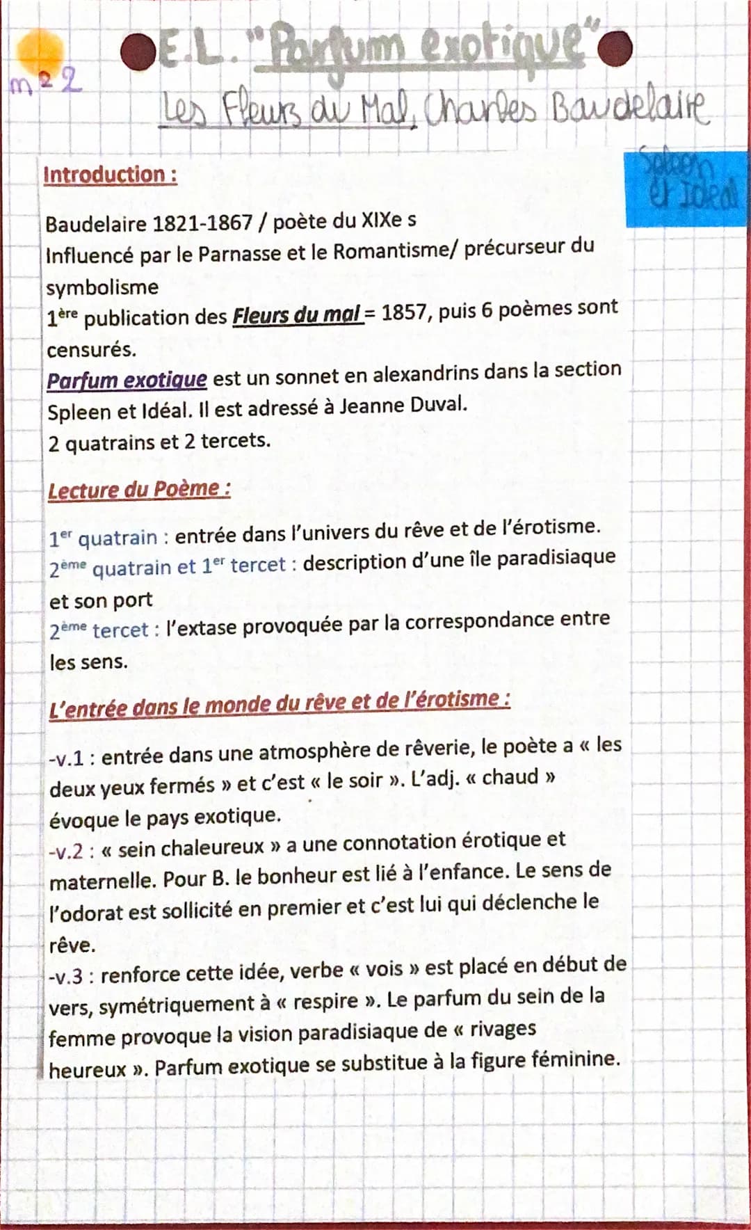 
<h2 id="introduction">Introduction</h2>
<p>Charles Baudelaire, poète du XIXe siècle, auteur des Fleurs du Mal, est influencé par le Parnass