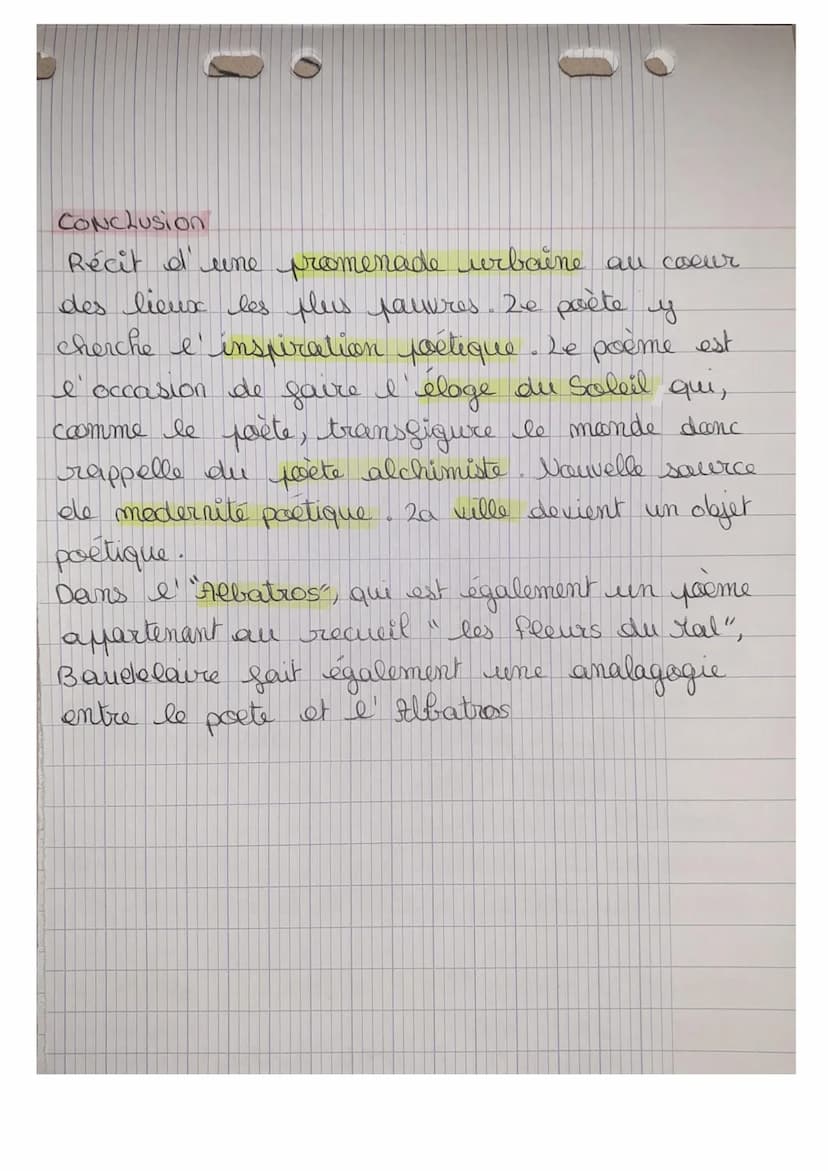 BAC
Français
étude linéaire
"Le soleil" de Baudelaire
Baudelaire : -né le gavril 182 1 à Paris
prone le symbolisme et la
modernité poétique

