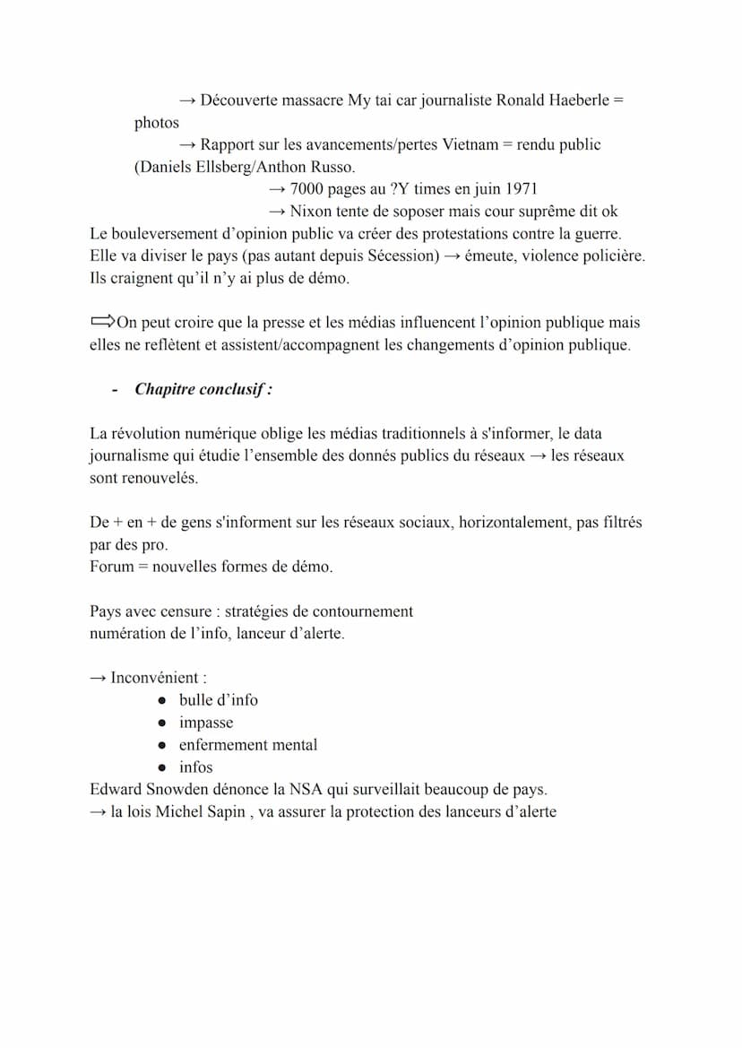 CHAPITRE INTRODUCTIF
Les infox: info écrite pour tromper la personne qui lit.
Influence/manipule une opinion public a toutes les échelles.
→