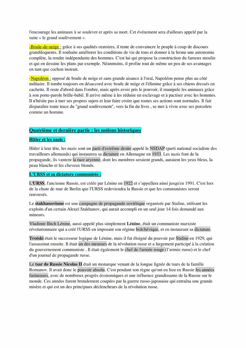 La ferme des animaux : leçon et analyse
Première partie : les notions littéraires
L'ironie (du latin "ironia", déjà emprunté du grec "eirône