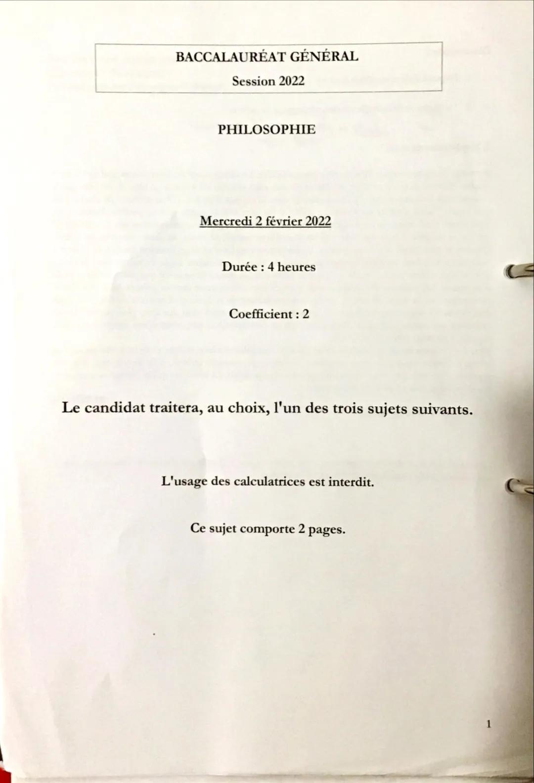 Sujets corrigés et annales bac philo PDF - Facile!