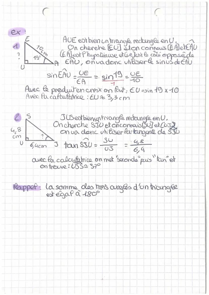 Chap 3
B
côté
A
oppose
I Casinus:
B
Sinos
B
A
3
C
III Toungente
A
Le
côté adjacent
-hypotenuse
с
MATH
Patrigonometrie
с
cosinus=
sinus: =
CO