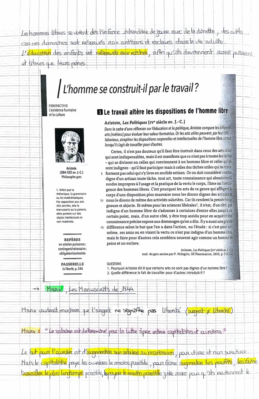 Amorce
Notion 4-
Le Travail
=> Le travail nous Rend-il libre?
→> Arbeit macht free- le travail Rend librie
explication
=
cette citation est 