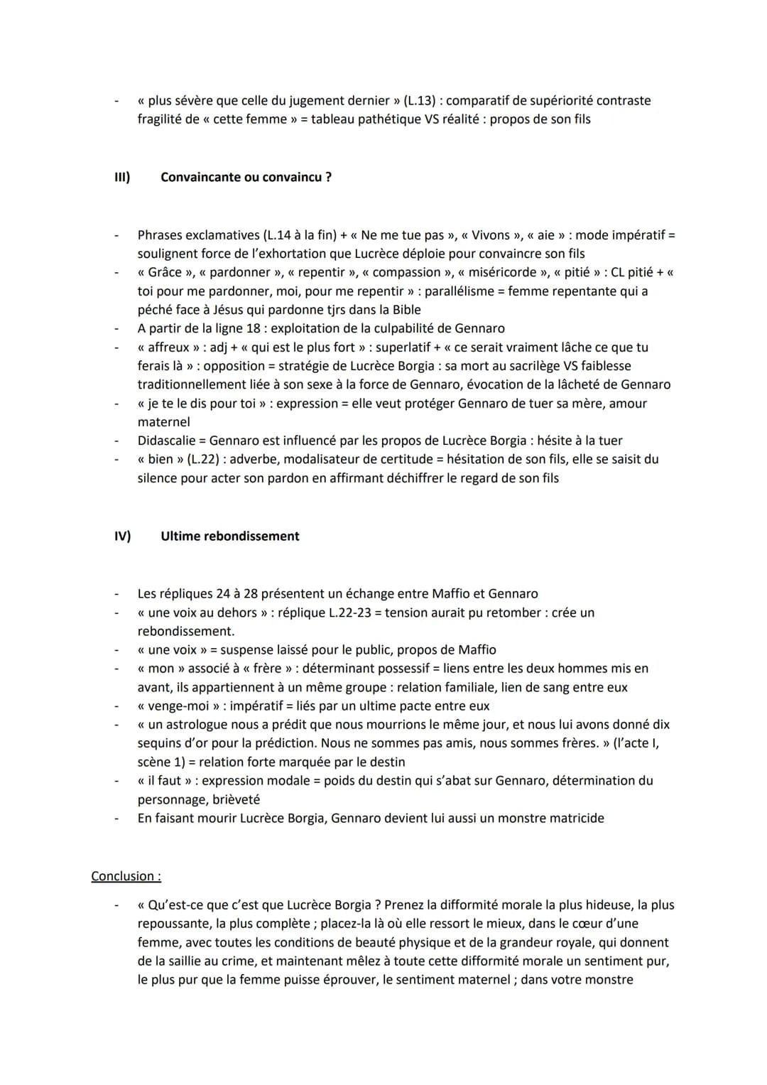 Introduction :
Plan :
1)
Lucrèce Borgia (crise perso, crise familiale)
Acte III, scène 3
II)
Mise en scène de la quête de l'identité de sa m