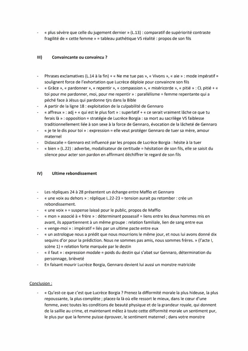 Introduction :
Plan :
1)
Lucrèce Borgia (crise perso, crise familiale)
Acte III, scène 3
II)
Mise en scène de la quête de l'identité de sa m