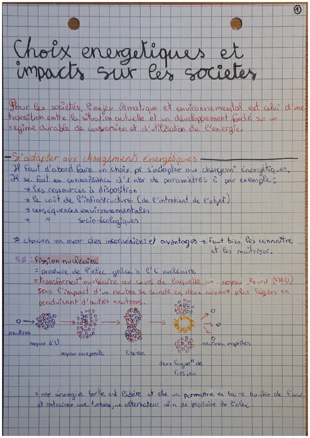 Choix énergétique et impacts sur les sociétés 