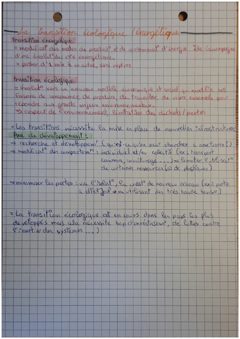 Choix energetiques et
impacts sur les societes.
Pour les sociétés, l'enjer simatique et environnemental est celui d'me
transition entre la s
