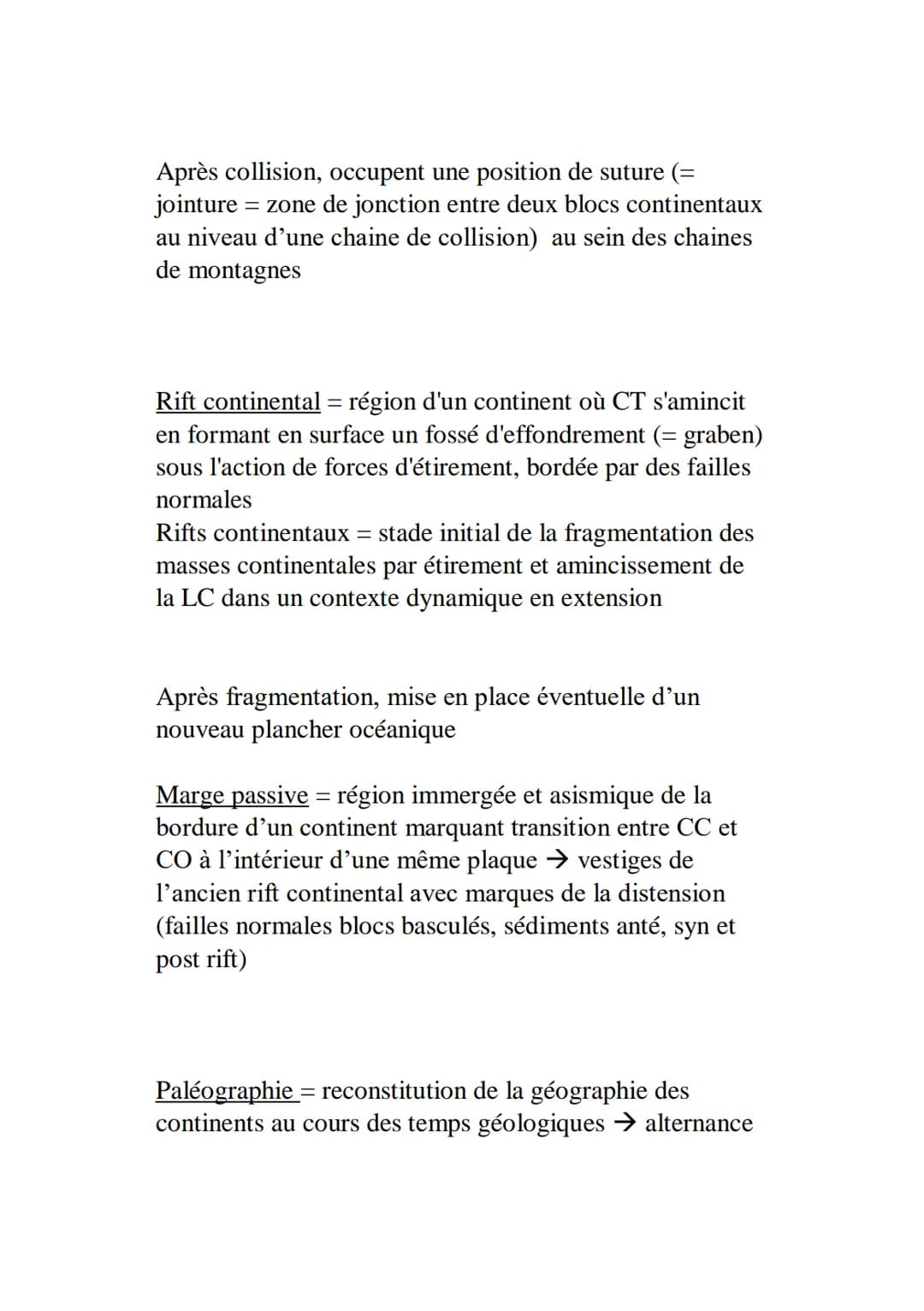 Les traces du passé mouvementé de la Terre
Continents associent domaines âges #
Portent des traces de chaines de montagnes →
reconstitution 