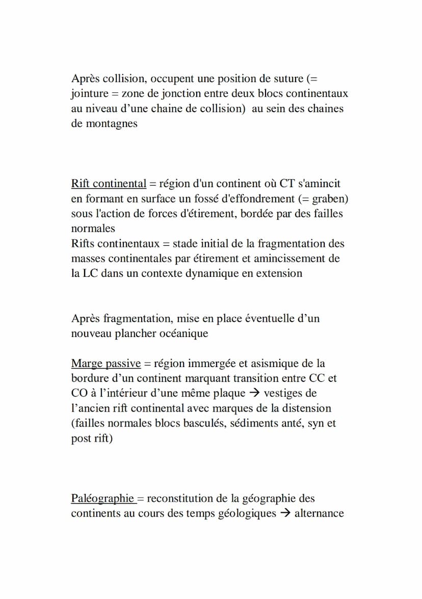 Les traces du passé mouvementé de la Terre
Continents associent domaines âges #
Portent des traces de chaines de montagnes →
reconstitution 
