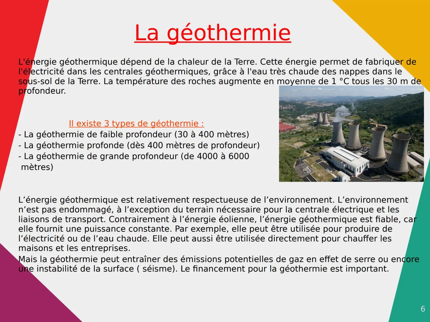 Énergie renouvelables, énergie
fossiles
Qu'est-ce qu'une énergie renouvelable ?
Le terme d'énergie renouvelable désigne des
énergies qui, à 