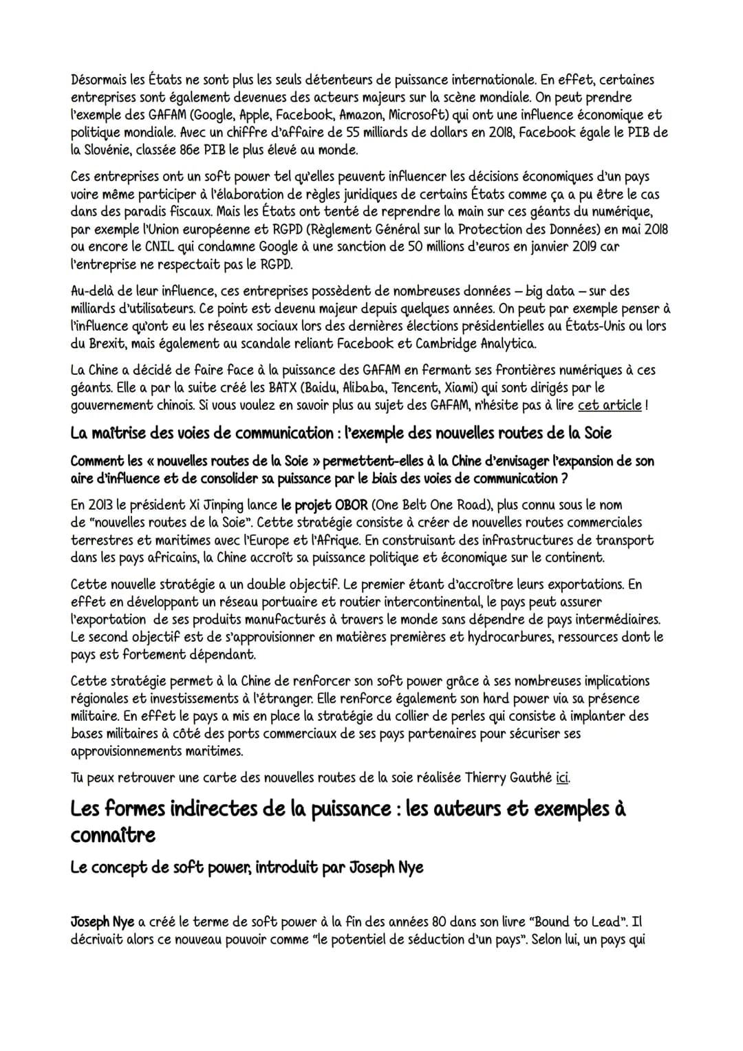 La puissance est la capacité d'un État ou d'une entité à imposer sa volonté. Jusqu'aux années 1990, elle
dépend principalement des facteurs 