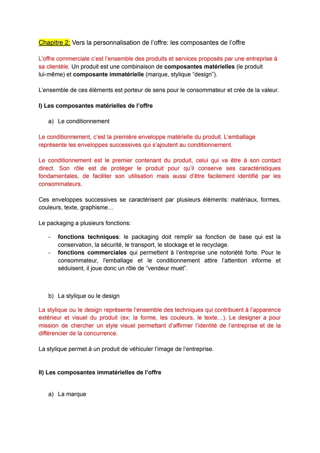 Mercatique (marketing)
Thème 1: La définition de l'offre
Chapitre 1: Vers la personnalisation de l'offre: La segmentation, le ciblage, le
po