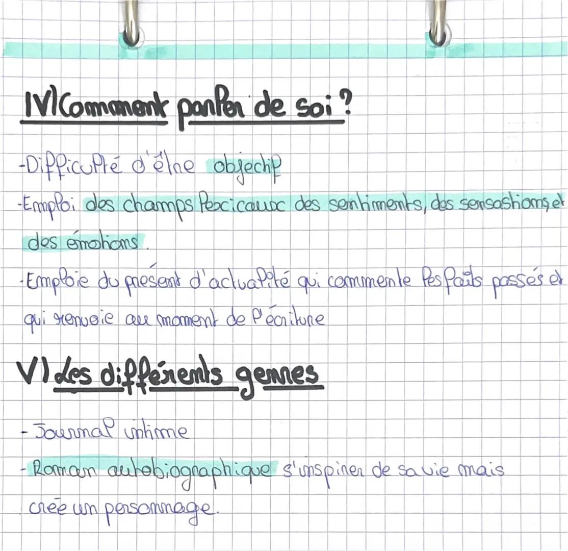 Français
1) Autobiographie
2 autobiographie c'est le fais de raconter sa propre die
-Autobiographie: « Jes>= autour, personnage, marrateur
-