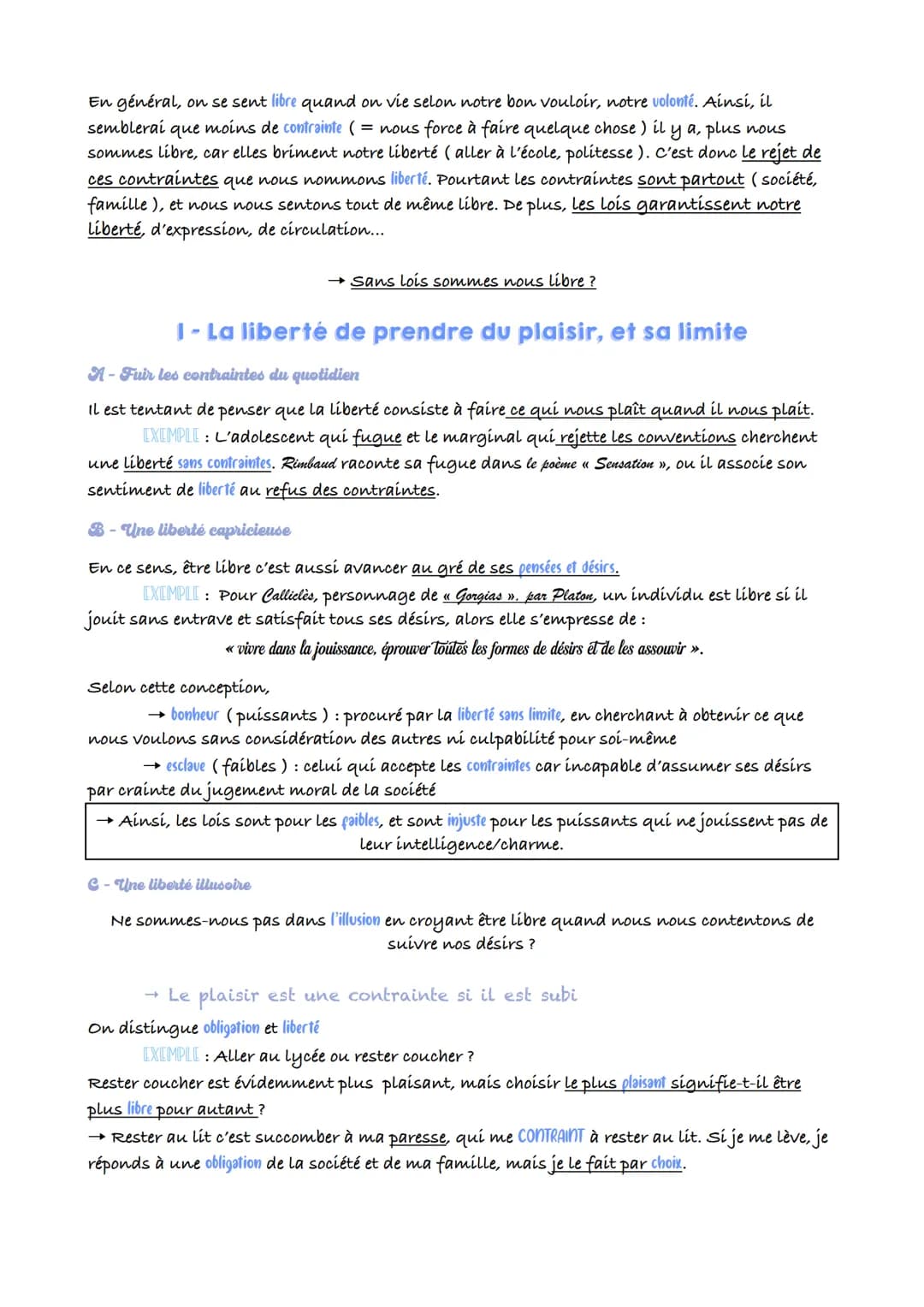 CHAPITRE 6
La liberté de faire ce qu'il me plaît
527 En général, on se sent libre quand on vie selon notre bon vouloir, notre volonté. Ainsi