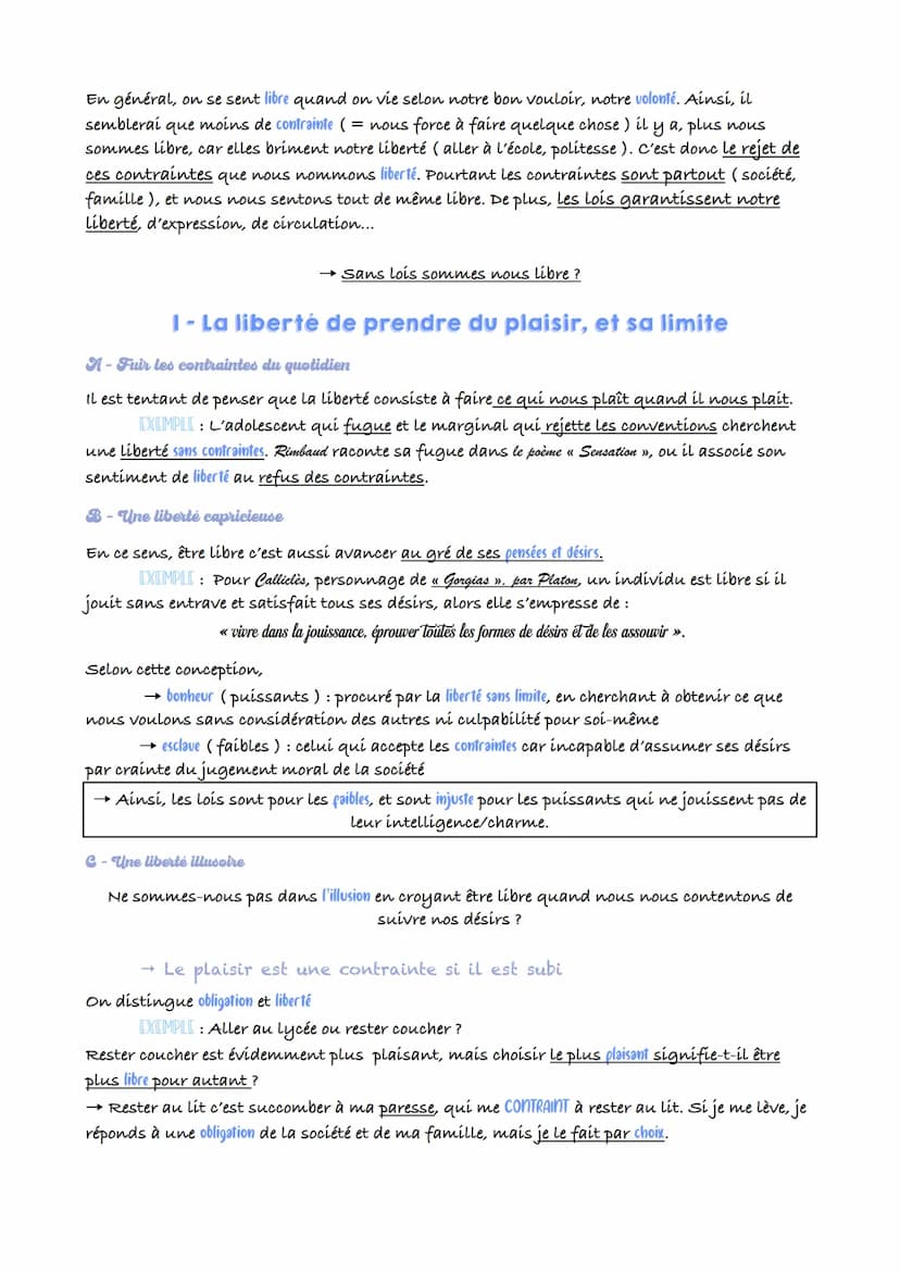 CHAPITRE 6
La liberté de faire ce qu'il me plaît
527 En général, on se sent libre quand on vie selon notre bon vouloir, notre volonté. Ainsi