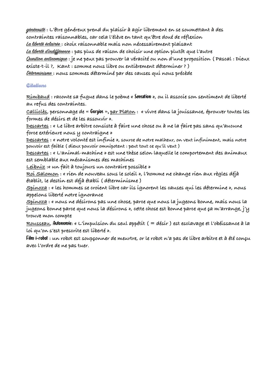 CHAPITRE 6
La liberté de faire ce qu'il me plaît
527 En général, on se sent libre quand on vie selon notre bon vouloir, notre volonté. Ainsi