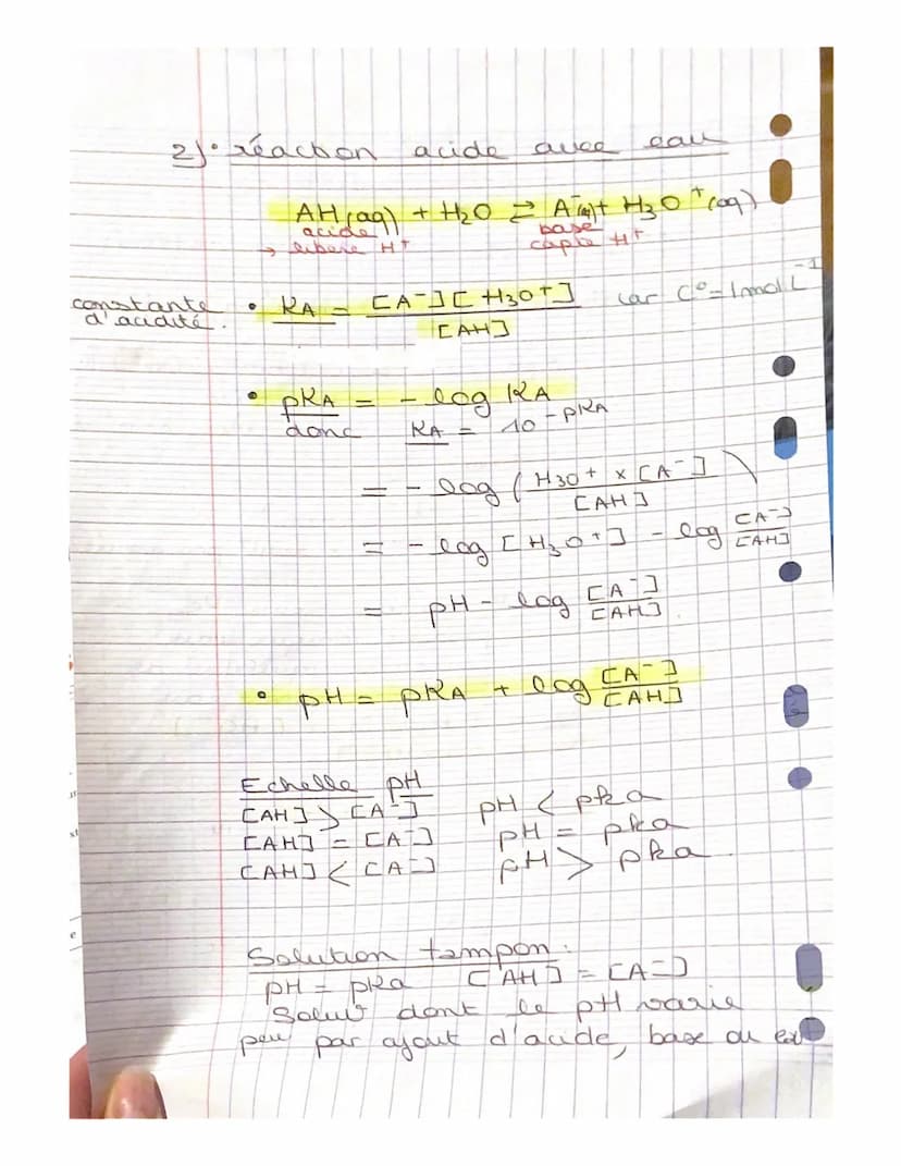 0
1. Autoprolyse
●
chap 6
Equilibre aude-base
(reaw eau / eanu)
+1/₂0 (1) + +12₂01412 41₂0109) + HO 109)
1-pit
donc [30] = [HO] =10
10×10 me