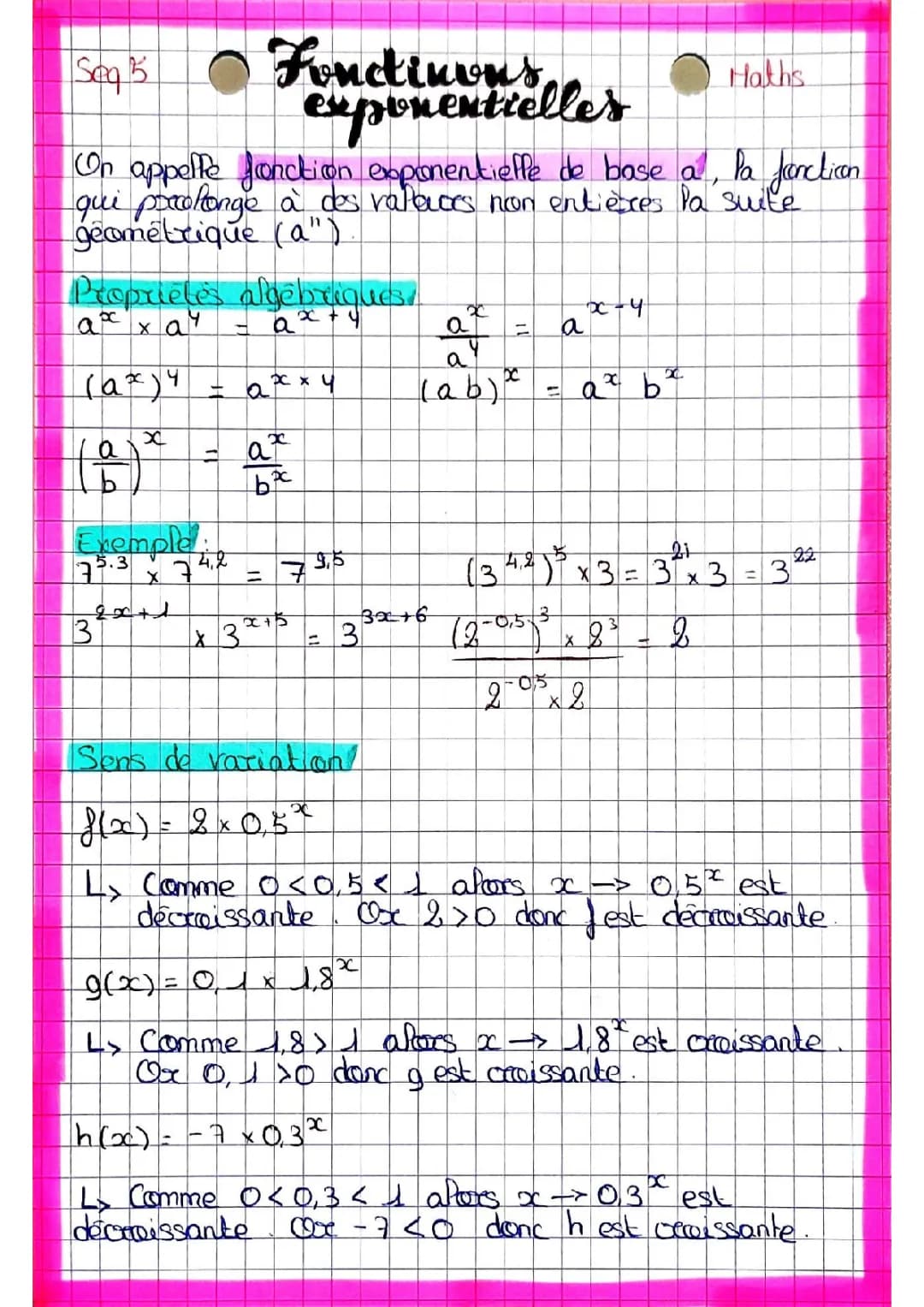 Découvre les Secrets de l'Exponentielle et des Suites Géométriques