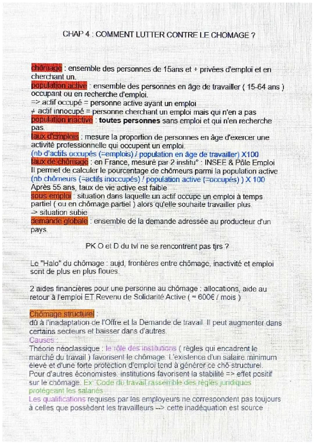 SES : Comment lutter contre le chômage ? 