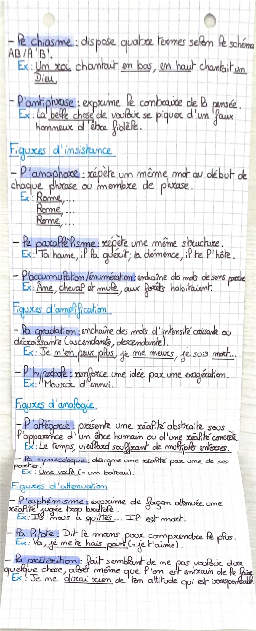 français
Figures de style
Figures de Pa ressemblance
- Pa comparaison: compare deux choses pour
exprimer lewes ressemblances avec um mot out