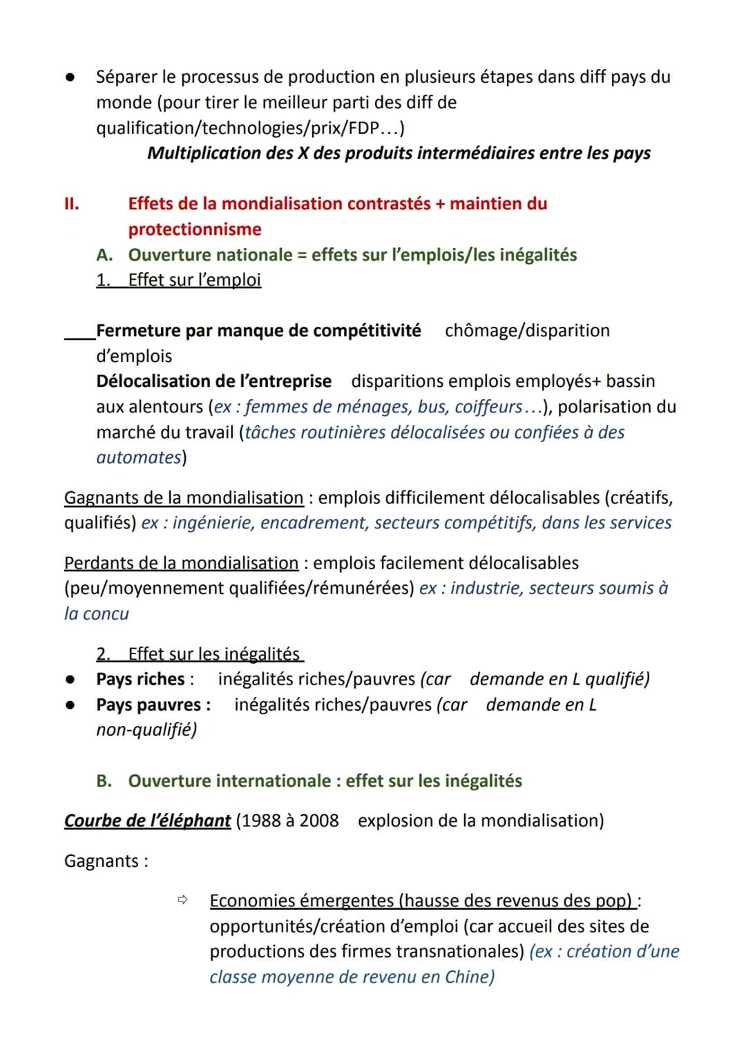 SES CHAPITRE 3: Quels-sont les fondements du commerce international et
de l'internationalisation de la production ?
Plusieurs dimensions de 