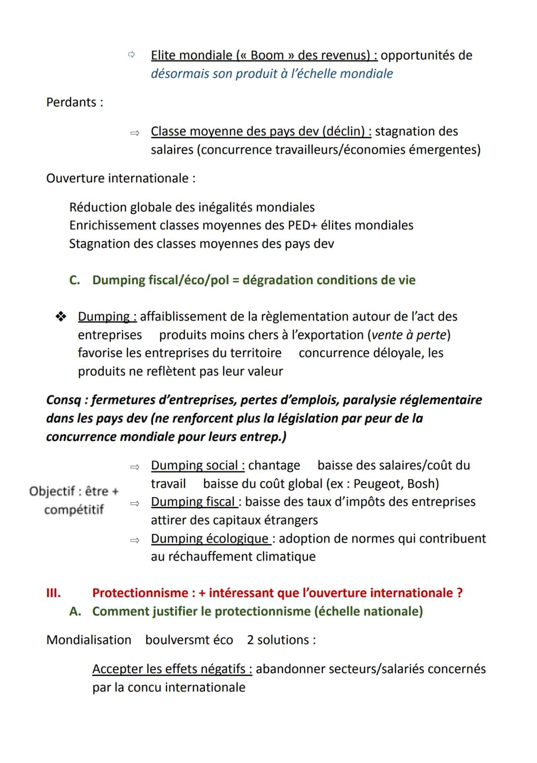 SES CHAPITRE 3: Quels-sont les fondements du commerce international et
de l'internationalisation de la production ?
Plusieurs dimensions de 