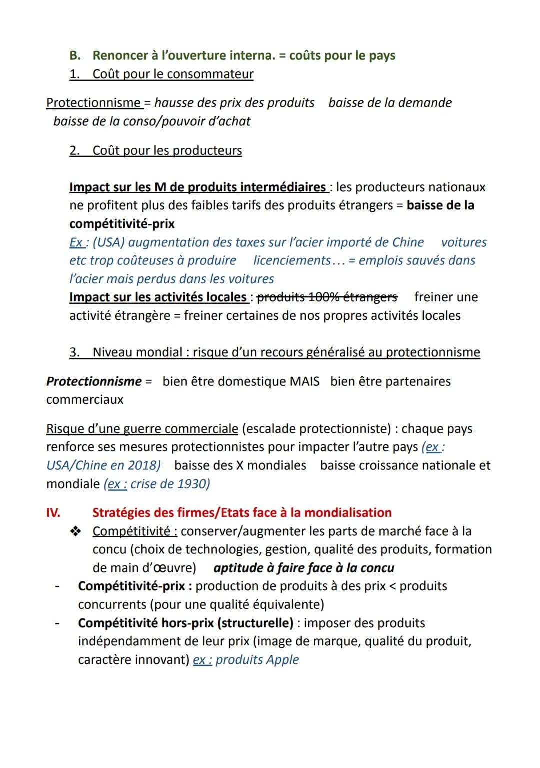 SES CHAPITRE 3: Quels-sont les fondements du commerce international et
de l'internationalisation de la production ?
Plusieurs dimensions de 