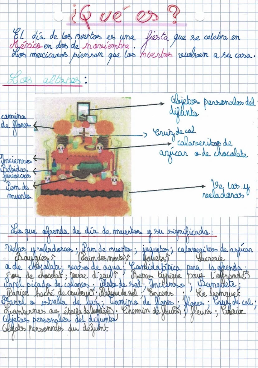 264
el dia de las Averton
Vocabolario:
Disfrazarse
• El a toud
Manzar
• Recordar
Adornar
Le déquiser
Friandises
& ove cercueil
*Otonover, re