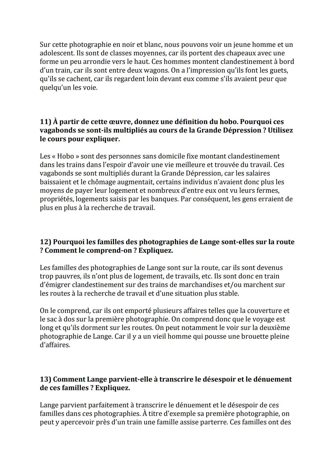 1) Quels sont les effets du «< Dust Bowl » sur les campagnes américaines ?
Expliquez.
Cette tempête de poussière a totalement ravagé, détrui