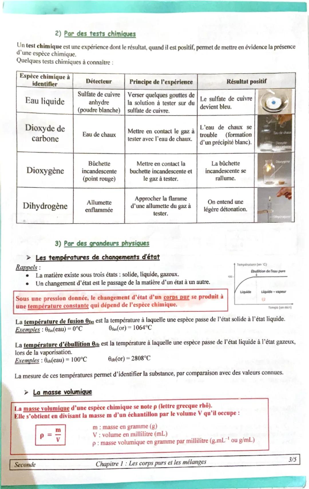 Seconde
huile
BOU
Thème : Constitution de la matière
Chapitre 1: Les corps purs et les mélanges
I Les corps purs et les mélanges
1) Les espè