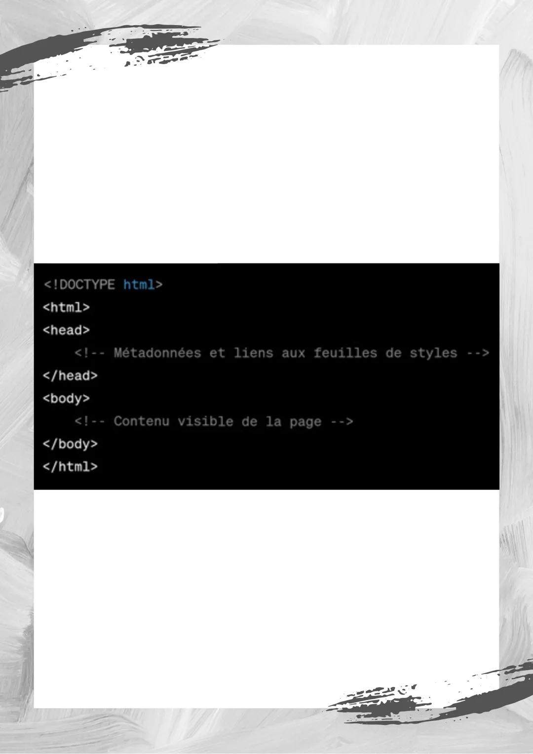 # Introduction au

# HTML pour

# débutants : La

# base HTML (HyperText
Markup Language) est le
langage de balisage
utilisé pour créer des
