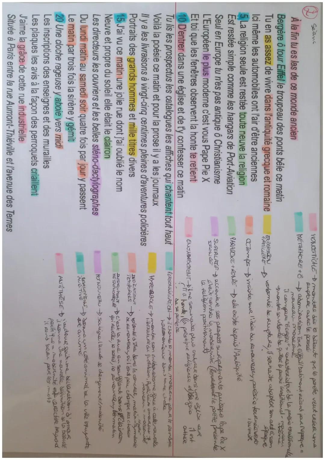 Seanc

A la fin tu es las de ce monde ancien

HONOSTICHE Montre dies le debut que le poste veut créer une
Rupture avec le posse

METAPHORE +