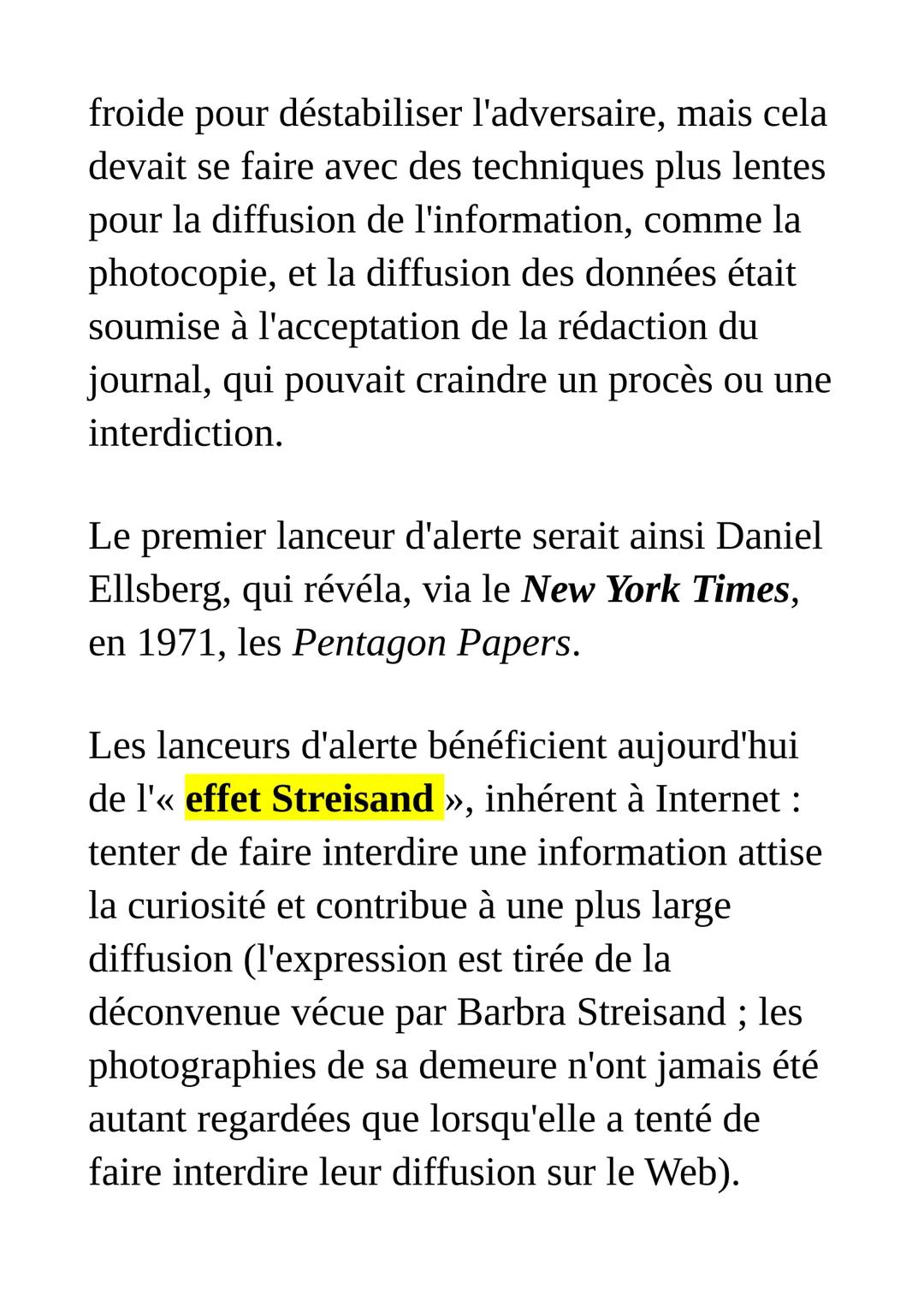 L'information à l'heure d'internet
vers une information fragmentée
et horizontale ?
Avec Internet, les pratiques de
l'information se sont pr