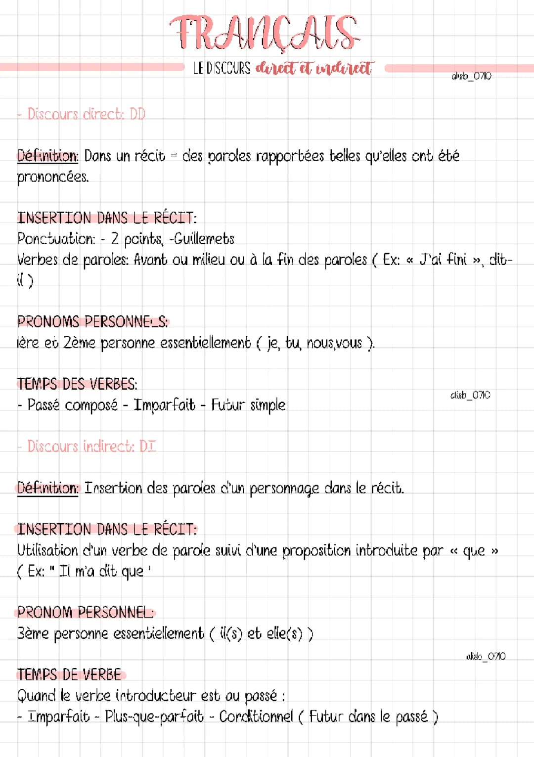 Apprends le Discours Direct et Indirect avec des Exercices Faciles PDF